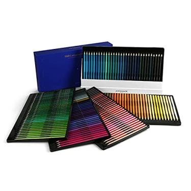 Imagem de Kiboule Conjunto profissional de lápis de cor 72/120/160 para alunos Crianças Adultos Artistas Lápis de cor de arte a óleo para desenho Esboço Pintura Escrita Livros de colorir