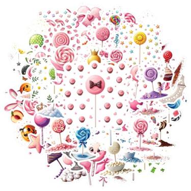 Imagem de 150 peças de doces coração pirulito fofo amor adesivos de papelaria de brinquedo pirulito para guitarra, faça você mesmo, bicicleta, skate, laptop, bagagem, decoração, notebook, bagagem, copo para