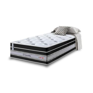 Imagem de Colchão Solteiro De Molas Ensacadas Cama Inbox Select Euro Soft 88x188x32 Preto