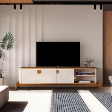 Imagem de Rack Para 75 Polegadas Adamantina 1800 Off White Nature