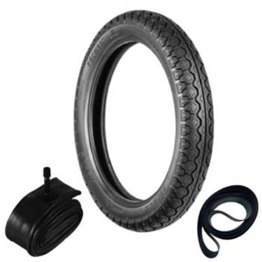 Imagem de Pneu Pop 110 Biz 125 Biz 100 80/100-14 49l Tiger Tehcnic + Câmara + Cinta