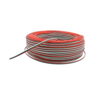 Imagem de Fio Elétrico De 10M 22AWG 2Pin 3Pin 4Pin 5Pin 6Pin Para Fita LED RGB C