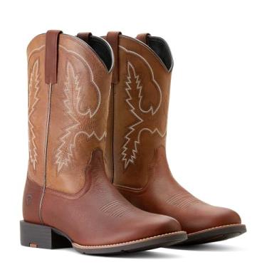 Imagem de Ariat Bota masculina esportiva Stratten Cowboy Western, Marrom envelhecido, 45