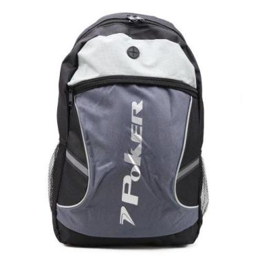Imagem de Mochila escolar esportiva poker sport dakar ziper reforçada, Único, CI
