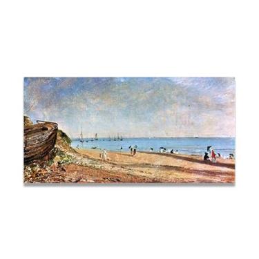 Imagem de Tela Brighton BeachJohn Constable: Cenas autênticas da natureza britânica do século XIX, arte da Royal Academy 50 x 100 cm sem moldura