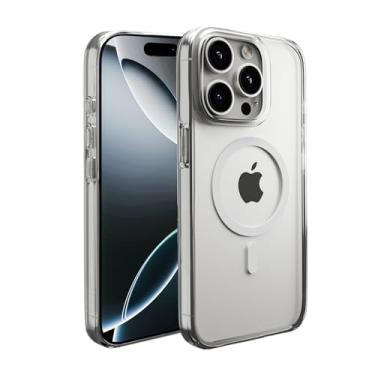 Imagem de Capes Capa Clear Armour para iPhone 15 Pro, não amarela, resistente a arranhões, fina e fina, compatível com capa traseira Magsafe, capa traseira transparente de policarbonato completo com proteção