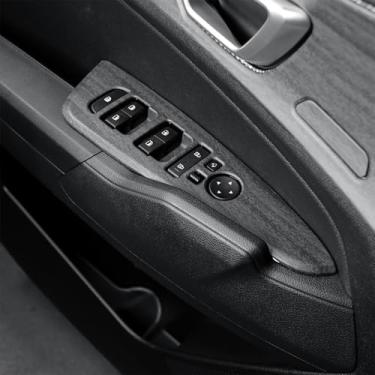 Imagem de Amzcar 6 peças de capas de interruptor de fechadura de porta compatíveis com acessórios Kia Sportage 2023-2025 (grão de madeira)