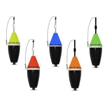 Imagem de Kit 5 Boias Cevadeira Copo Preto Kuro 52gr - JR Pesca