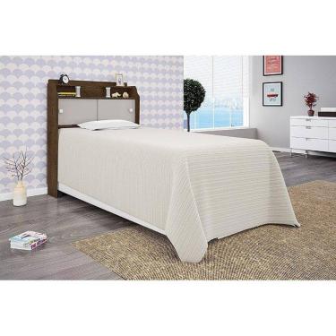 Imagem de Cabeceira Flex Solteiro Elisa Malbec e Off White Framar