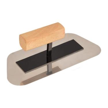 Imagem de Generic Desempenadeira de gesso, ferramenta manual para construção, em aço inoxidável, para reparos em drywall e acabamento profissional.