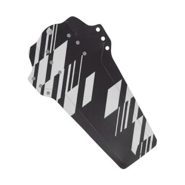 Imagem de Para-lamas de bicicleta na cor fibra de carbono, dianteiro/traseiro, universal, para pneus de mountain bike (MTB).(Style E)