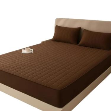 Imagem de Capa de Colchão Matelada | Conforto, Proteção, Lavável e Diversos Tamanhos E Cores- Conforto e Proteção Total (CAPA COLCHÃO MARROM,SOLTEIRO)