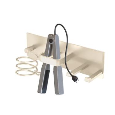 Imagem de Suporte De Parede Para Secador De Cabelo,Organizador Para Ferramentas De Cabelo Montado Na Parede - Gancho Para Ferro De Enrolar - Para Banheiro Armário Dormitório Universitário Apartamento Casa De Ca