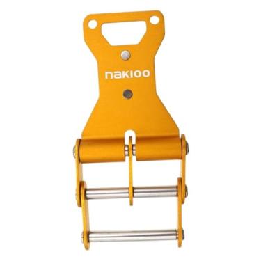 Imagem de Baoblaze Fivela de cinto de ferramentas com liberação rápida, fácil de instalar, compacta, leve e, feita de liga de alumínio para eletricistas e, Amarelo Fixo