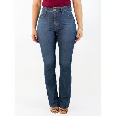 Imagem de Calça Jeans Feminina Boot Cut Alta Fenda Barra Anticorpus-Feminino
