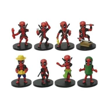Imagem de 8 pçs/set X-men Deadpool 7-8cm PVC Figura Brinquedo Modelo Colecionáve
