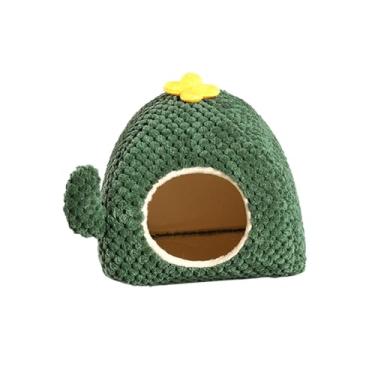 Imagem de Stgfyxgs Cama Quentinha para Hamsters E Porquinhos-da-índia, Casinha de Inverno Macia E Confortável, Forro para Pequenos Animais, Casa para Chinchila, M