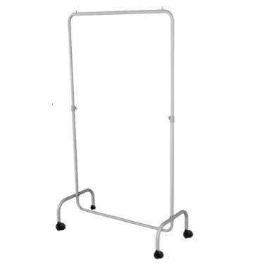 Imagem de Arara Desfile 150cm Com Rodinhas para Roupas Reforçada Altura Regulável (BRANCA)