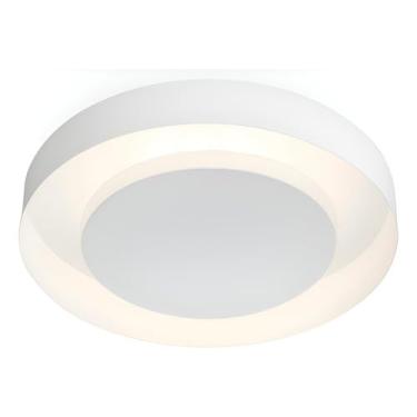 Imagem de Plafon Sobrepor Redondo 40cm Alumínio Luz Indireta E27
