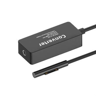 Imagem de Carregador magnético DC4,5 * 3,0 mm para laptop 65 W cabo adaptador para Surface Pro X 9 8 7 6 5 4 3, cabo de alimentação