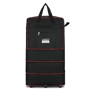 Imagem de Mala de Viagem Expansível e Plegável com Grande Capacidade Bolsa Oxford Rodas Universais para Homens Mulheres