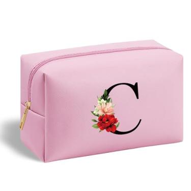 Imagem de Presentes de aniversário de amizade para mulheres, sua tia, irmã, dama de honra, colegas de trabalho, noiva, bolsa de cosméticos para viagem, maquiagem, bolsa com zíper, linda bolsa de higiene pessoal