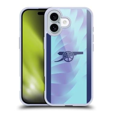 Imagem de Head Case Designs Capa de gel macio oficialmente licenciada Arsenal FC Third 2024/25 compatível com Apple iPhone 16