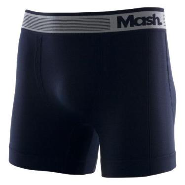 Imagem de Cueca boxer mash 710.01 sem costura, Azul marinho, GG