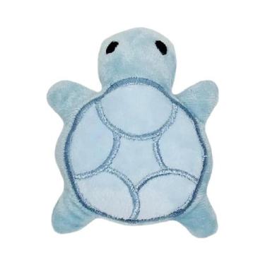 Imagem de Mini Tartaruga De Pelúcia Para Cães, Brinquedo Para Alívio Da Dentição