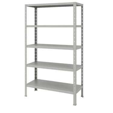Imagem de Estante Prateleira Industrial Armario em Aço 5 Bandejas 198x90 Suporta até 150kg(Cinza)