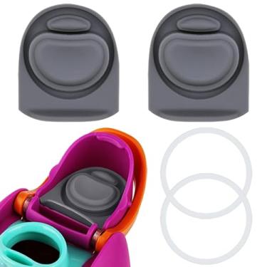 Imagem de BMSQOFD 2 conjuntos de tampas de vedação de substituição para boca de tampa Owala Freesip, peças de anel de vedação de silicone para garrafa de água, acessórios de tampa superior para Owala Freesip 16