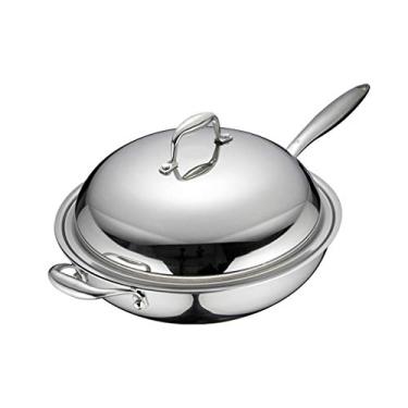 Imagem de Conjuntos de utensílios de cozinha 2020 New Universal Panelas Wok não revestidas Frigideira antiaderente sem fumaça multifuncional Wok Frigideira Wok