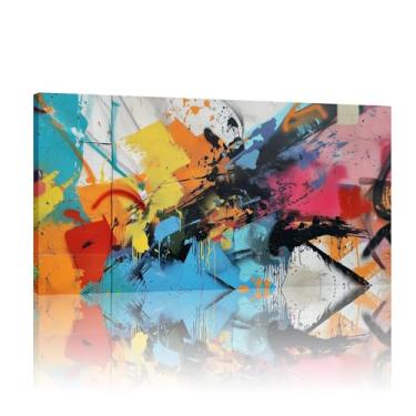 Imagem de Banksy Street Graffiti Wall Art, Banksy Graffiti Canvas, Banksy Graffiti Art Canvas, Graffiti Wall Art Prints, Banksy Mural - (40x80cm)16x32 polegadas sem moldura