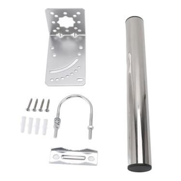 Imagem de Kit de montagem Ainoli para suporte de poste de montagem de antena de Internet via satélite de ferro para piso de parede de telhado
