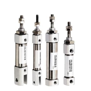 Imagem de VTGVVVTR Mini pequeno CDJ2B CDJ2D tipo cilindro pneumático de dupla ação haste única 10 mm 16 mm furo 20 mm 25 mm 30 mm 150 mm curso CDJ2B16 (curso 200 mm, CDJ2B16)