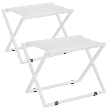 Imagem de IBUYKE Suporte De Bagagem Para Todos Os Tamanhos Mala, Dobrável, Metal, Fácil Montar, Quarto, Sala Estar, Hotel, Branco Tlr001W-2