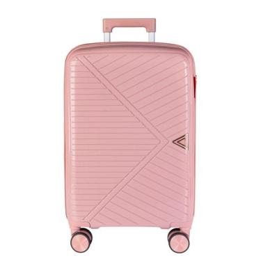 Imagem de Mala de bordo viagem 20" polipropileno Detroit - Enluaze, Rosa