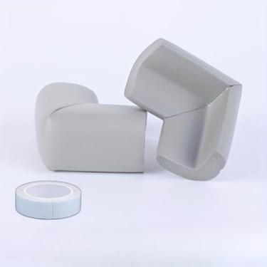 Imagem de Almofada de segurança resistente em forma de L para crianças – Protetor de borda de espuma de nitrilo macio sem ftalatos para mesa e mesas de centro