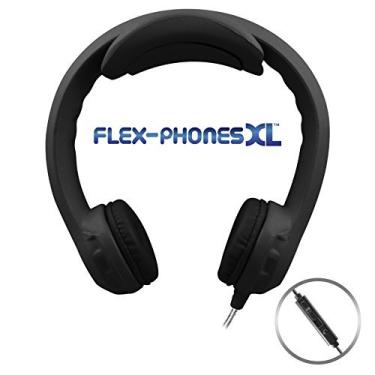 Imagem de Flex-PhonesXL (preto) - Indestrutível, fone de ouvido de construção única para adolescentes
