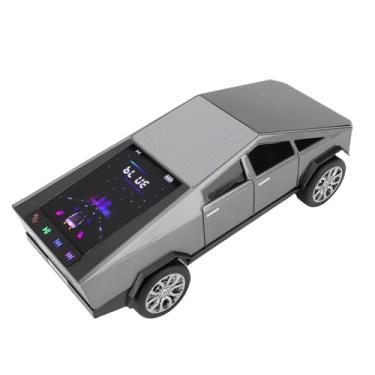 Imagem de Generic Alto-falante Inspirado Em Caminhão Elétrico Moderno, Som HD Portátil Com Tela, Rádio FM, Luz LED para Festa, Microfone Embutido, para Entusiastas de Carros e Amantes de Música (Cinza)