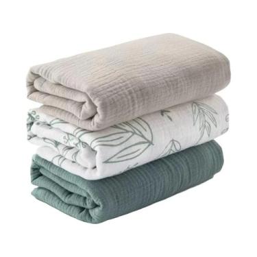 Imagem de Cobertor De Algodão De Seis Camadas Para Bebê Recém-Nascido, Conjunto 