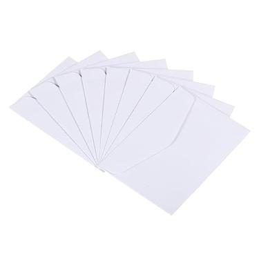 Imagem de Mini envelopes, pacote com 24 mini cartões de presente para cartões de visita pequenos cartões de saudação de casamento, branco
