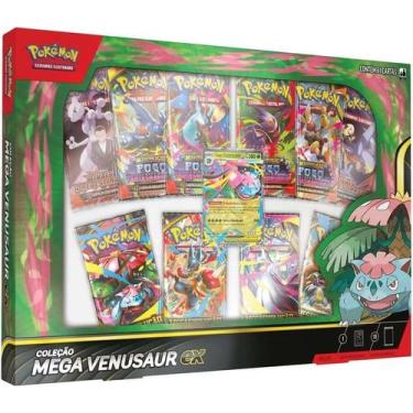Imagem de Pokémon Premium Box Coleção Mega Venusaur Ex 61 Cartas