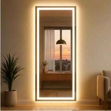 Imagem de Espelho De Corpo Inteiro Com LED Lopazzi 170x70cm Modelo Retangular Co