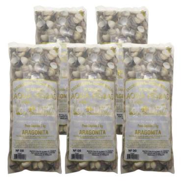 Imagem de Substrato Aqua Pedras Aragonita N00 - 5kg Aquários e Jardins