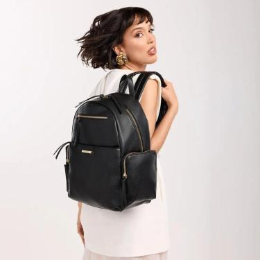 Imagem de Mochila Feminina Grande Via Marte B2-715-01 Preto-Feminino