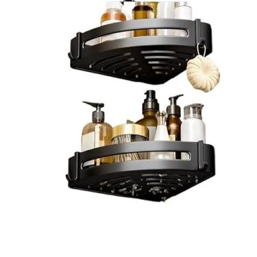 Imagem de Suporte prateleira Shampoo Sabonete Banheiro Adesivo Parede Box Luxo(02 suporte canto)