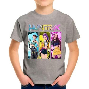 Imagem de Camiseta Camisa de Algodão Juvenil Infantil Menina Menino Huntrix Guer