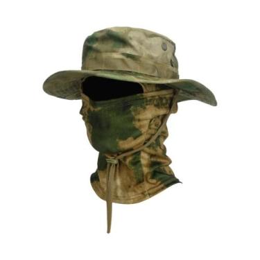 Imagem de Chapéu De Sol Masculino De Aba Larga 2 Peças/Conjunto Balaclava Boonie