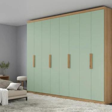 Imagem de Guarda-roupa 8 Portas 240cm X 220cm X 47cm Milan - THB Móveis